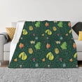 thumbnail image 1 of Vsdgher Camp In The Forest Pattern Fleece Throw Blanket, Horizontal Fleece Bedding Home Decor for Couch & Bed All Season Use -60"x50", 1 of 7