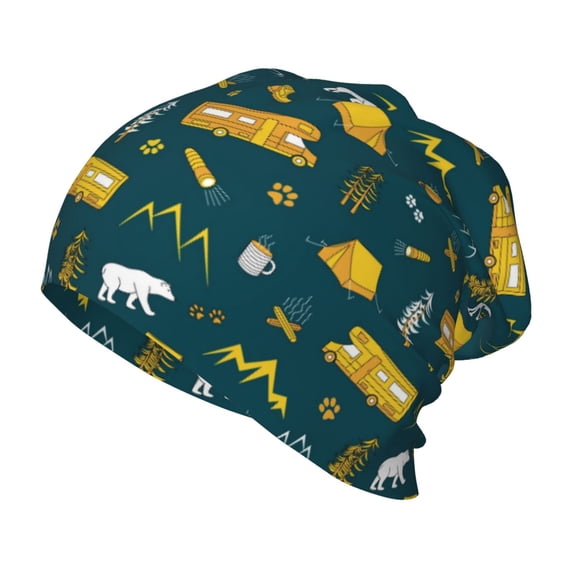 Vsdgher Camping Toddler Beanie Baby Boys Girls Beanies Kids Winter Hats Children Knit Warm Caps