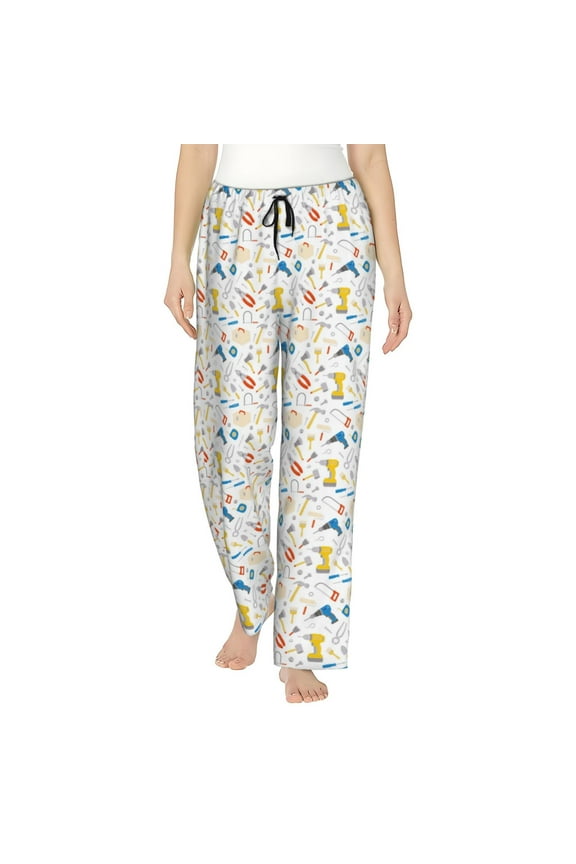 Carpenter tools Pajamas Pants for Women, Lounge for Women,Women’s Pajama Lounge Pants-Small