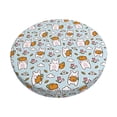 thumbnail image 1 of Vsdgher Carrot Rabbit Print Stool Covers Round,Stretch Round Stool Covers Washable Stool Cushion Slipcover Elastic Chair Covers for 12-14 Inch Chair, 1 of 7