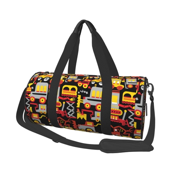 Vsdgher Cars 45L Foldable Duffel Bag, Sports Gym Bag,Overnight Bag, Portable Weekender Bag for Airplanes