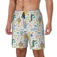 thumbnail image 1 of Vsdgher Cartoon Animals for Mens Swim Trunks with Compression Liner Swim Shorts Swim Suits Board Shorts-XX-Large, 1 of 6