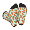thumbnail image 1 of Vsdgher Cartoon Carrot Unisex Crew Socks Lightweight Breathable Ventilation Ankle Socks, Mid-calf socks for Daily, 1 of 7