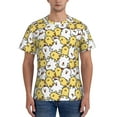 thumbnail image 1 of Vsdgher Cartoon Chicken Print Men's Dry Fit Mesh Athletic Shirts Moisture Wicking Tennis T-Shirt Tops, 1 of 9