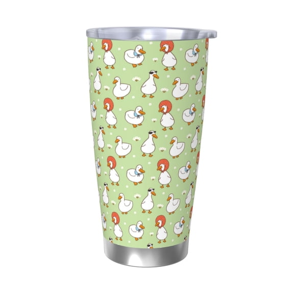 Vsdgher Cartoon Duck 20 Oz Stainless Steel Vacuum Insulated, Travel Mug Coffee Cup for Home, Office, Outdoor Works Great for Ice Drinks and Hot Beverage -Without Straw
