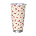 thumbnail image 1 of Vsdgher Cartoon Flat Mushrooms 20 Oz Stainless Steel Vacuum Insulated, Travel Mug Coffee Cup for Home, Office, Outdoor Works Great for Ice Drinks and Hot Beverage -Without Straw, 1 of 8
