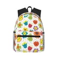 thumbnail image 1 of Vsdgher Cartoon Flowers Print Unisex Large Capacity Bookbag Schoolbag Casual Daypack for High School/College/Teens/Travel/Work, 1 of 8