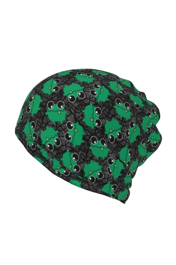 Cartoon Kawaii Frogs Slouchy Beanie Hat for Men/Women, Skull Cap Chemo Cap Night Sleeping Cap