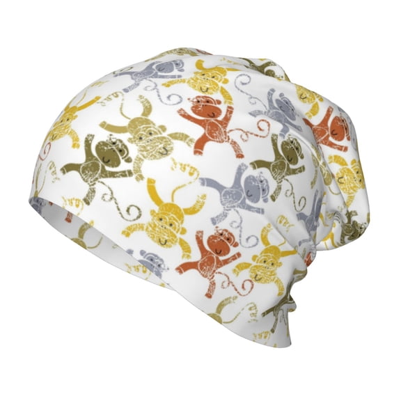 Vsdgher Cartoon Monkey Toddler Beanie Baby Boys Girls Beanies Kids Winter Hats Children Knit Warm Caps