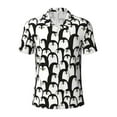 thumbnail image 1 of Vsdgher Cartoon Penguin Print Men's Short Sleeve Stretch Polo Shirt, Moisture-Wicking Performance Polo Shirt, 1 of 8