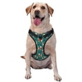 thumbnail image 1 of Vsdgher Cartoon Poodle Dog Pattern Dog Harness,No Pull Pet Harness with Soft Padded Handle,Adjustable Reflective Vest with 2 Buckles,4 Slide Buckles,S-XL Small, 1 of 5