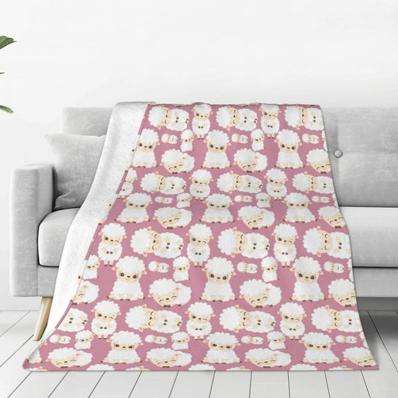 Vsdgher Cartoon Sheep Ultra-Soft Micro flannel Blanket Throw Blankets for Couch Sofa, Bed (4 sizes)-40"x30"