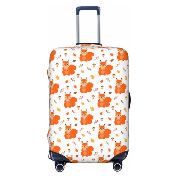 Vsdgher Cartoon Squirrel Print Luggage Cover Washable Suitcase Cover Protector Anti-scratch Suitcase cover Fits 18-32 Inch Luggage