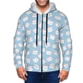thumbnail image 1 of Vsdgher Cartoon Sushi Mens Hoodies Zip Hoodie, Hoodies for Men, Zip-up Hooded Sweatshirt-Medium, 1 of 5