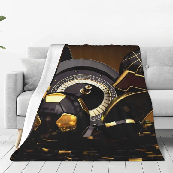 Vsdgher Casino Cards Ultra-Soft Micro flannel Blanket Throw Blankets for Couch Sofa, Bed (4 sizes)-80"x60"