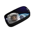 thumbnail image 1 of Vsdgher Cat Astronaut Print Large Capacity Pencil Case Pouch with Zipper, Portable Aesthetic Big Capacity Pencil Cases Pen Office Travel Stationery Bag, 1 of 8