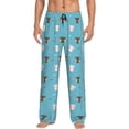 thumbnail image 1 of Vsdgher Cat Fish Print Mens Pajama Pants Sleep & Lounge Pants, PJ Bottoms With elastic waistb and Pockets, 1 of 5