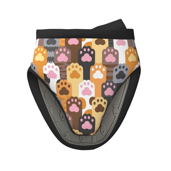 Vsdgher Cat Paw (2) Non-Slip Mini Oven Mitt Set, Short Oven Mitts for Baking Grilling Barbecue Microwave, 5.9"x5.9"in