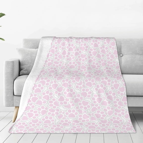 Vsdgher Cat Paw Ultra-Soft Micro flannel Blanket Throw Blankets for Couch Sofa, Bed (4 sizes)-80"x60"
