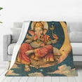 Vsdgher Celestial Ganesh Blessings UltraSoft Micro flannel Blanket