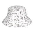 thumbnail image 1 of Vsdgher Chemical Formulas Print Bucket Hat for Men&Women Bucket Hat Reversible Summer Double-Side-Wear Travel Gardening, Beach, Camping, Hiking, Fishing Cap, 1 of 5