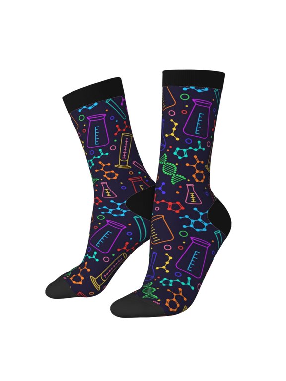 Chemistry Science Crew Socks for Men & Women, Breathable Casual Athletic Ankle Socks