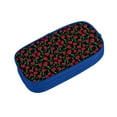thumbnail image 1 of Vsdgher Cherry Print Large Capacity Pencil Case Pouch with Zipper, Portable Aesthetic Big Capacity Pencil Cases Pen Office Travel Stationery Bag, 1 of 8