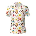 thumbnail image 1 of Vsdgher Childrens Party Print Men's Short Sleeve Stretch Polo Shirt, Moisture-Wicking Performance Polo Shirt, 1 of 8