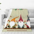 thumbnail image 1 of Vsdgher Christmas Card With Gnomes Ultra-Soft Micro flannel Blanket Throw Blankets for Couch Sofa, Bed (4 sizes)-80"x60", 1 of 7