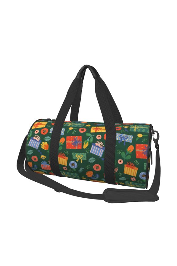 Christmas Gift 45L Foldable Duffel Bag, Sports Gym Bag,Overnight Bag, Portable Weekender Bag for Airplanes