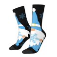 thumbnail image 1 of Vsdgher Christmas Gnome Snowflake Crew Socks for Men & Women, Breathable Casual Athletic Ankle Socks, 1 of 6