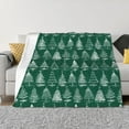 thumbnail image 1 of Vsdgher Christmas Trees Pattern Fleece Throw Blanket, Horizontal Fleece Bedding Home Decor for Couch & Bed All Season Use -50"x40", 1 of 6