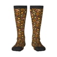 thumbnail image 1 of Vsdgher Chrysanthemum turkey Knee Socks, High Socks Long Stretchy Sock Women Knee High Stocking, Long Socks for Women, 1 of 6