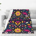 thumbnail image 1 of Vsdgher Cinco De Mayo Floral Ultra-Soft Micro flannel Blanket Throw Blankets for Couch Sofa, Bed (4 sizes)-80"x60", 1 of 7