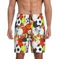 thumbnail image 1 of Vsdgher Colorful Balls Print Men's Pajama Shorts Lounge Bottoms Sleep Shorts Elastic Waist Lightweight PJ Shorts with Pockets-X-Large, 1 of 6