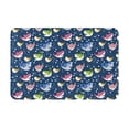 thumbnail image 1 of Vsdgher Colorful Cartoon Shark print Flannel Anti-Slip Floor Mat Comfort Mat Floor Carpet for Decor, Non-Slip, Home, Office, Laundry, Durable, 1 of 5