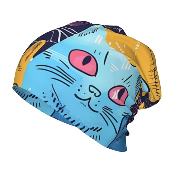 Vsdgher Colorful Cats Pattern Art Toddler Beanie Baby Boys Girls Beanies Kids Winter Hats Children Knit Warm Caps