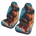 Vsdgher Colorful Cloud Shepherd Dog Automotive Seat Covers for Cars