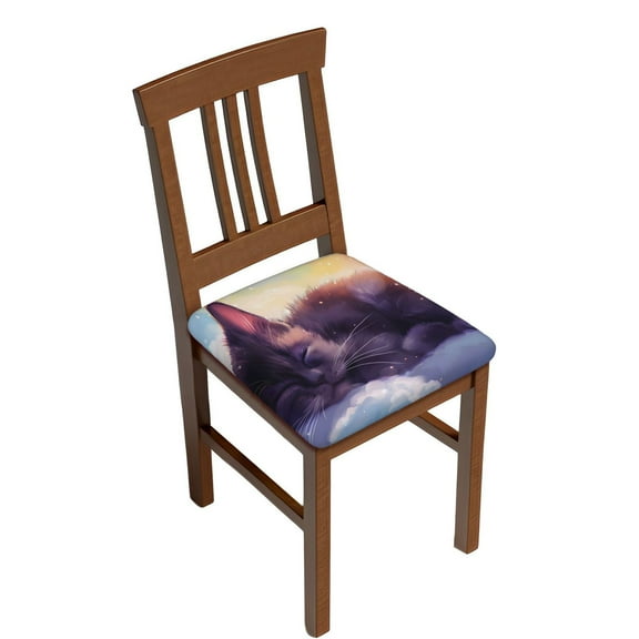 Vsdgher Colorful Cloud Sleeping Cat Couch Cushion Covers, Non-Slip Sofa Seat Cushion Slipcovers, Soft Couch Covers(Don't include seat cushion)Four Pieces