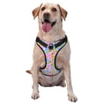 thumbnail image 1 of Vsdgher Colorful Cow Skin Pattern Dog Harness,No Pull Pet Harness with Soft Padded Handle,Adjustable Reflective Vest with 2 Buckles,4 Slide Buckles,S-XL Medium, 1 of 4