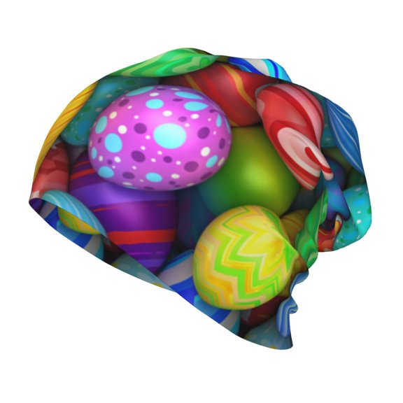 Vsdgher Colorful Easter Eggs1 Toddler Beanie Baby Boys Girls Beanies Kids Winter Hats Children Knit Warm Caps
