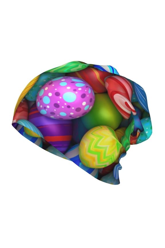 Colorful Easter Eggs1 Toddler Beanie Baby Boys Girls Beanies Kids Winter Hats Children Knit Warm Caps