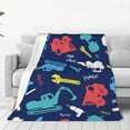 thumbnail image 1 of Vsdgher Colorful Excavator Ultra-Soft Micro flannel Blanket Throw Blankets for Couch Sofa, Bed (4 sizes)-60"x50", 1 of 7