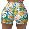 thumbnail image 1 of Vsdgher Colorful Fruits print Workout Shorts for Women Seamless Soft Smooth Gym Yoga Scrunch Active Exercise Fitness Shorts, 1 of 8