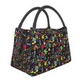 thumbnail image 1 of Vsdgher Colorful Geometric Figures Print Insulated Reusable Bags with Sturdy Zipper and Handles, Foldable Totes for Hot or Cold Food Bring or Delivery, 1 of 8