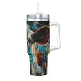 thumbnail image 1 of Vsdgher Colorful Graffiti Cow Pattern 40 oz Tumbler with Handle and Straw Lid | Insulated Cup Reusable Stainless Steel Water Bottle Travel Mug | Gifts for Women Men Him Her, 1 of 8