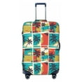 thumbnail image 1 of Vsdgher Colorful Hawaii Palms Print Luggage Cover Washable Suitcase Cover Protector Anti-scratch Suitcase cover Fits 18-32 Inch Luggage, 1 of 8