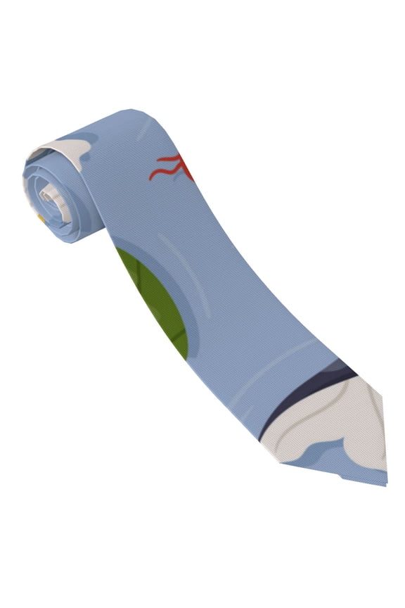 Colorful Koi Fish Print Ties for Men 4.7" Formal Necktie Wedding Accessory Men's Business Ties for Wedding Bussiness Work