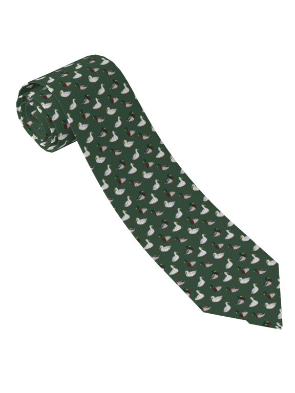 Colorful Mallard Duck Print Ties for Men 4.7" Formal Necktie Wedding Accessory Men's Business Ties for Wedding Bussiness Work