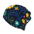 thumbnail image 1 of Vsdgher Colorful Mexican Flower Slouchy Beanie Hat for Men/Women, Skull Cap Chemo Cap Night Sleeping Cap, 1 of 8